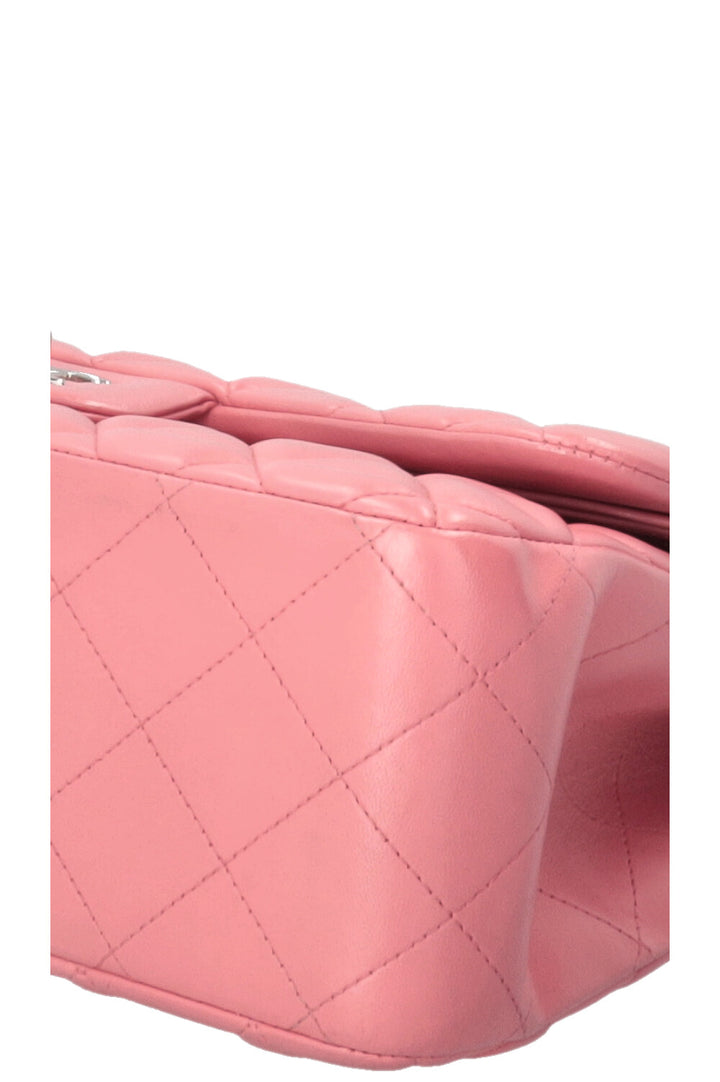 CHANEL Double Flap Large Leather Pink