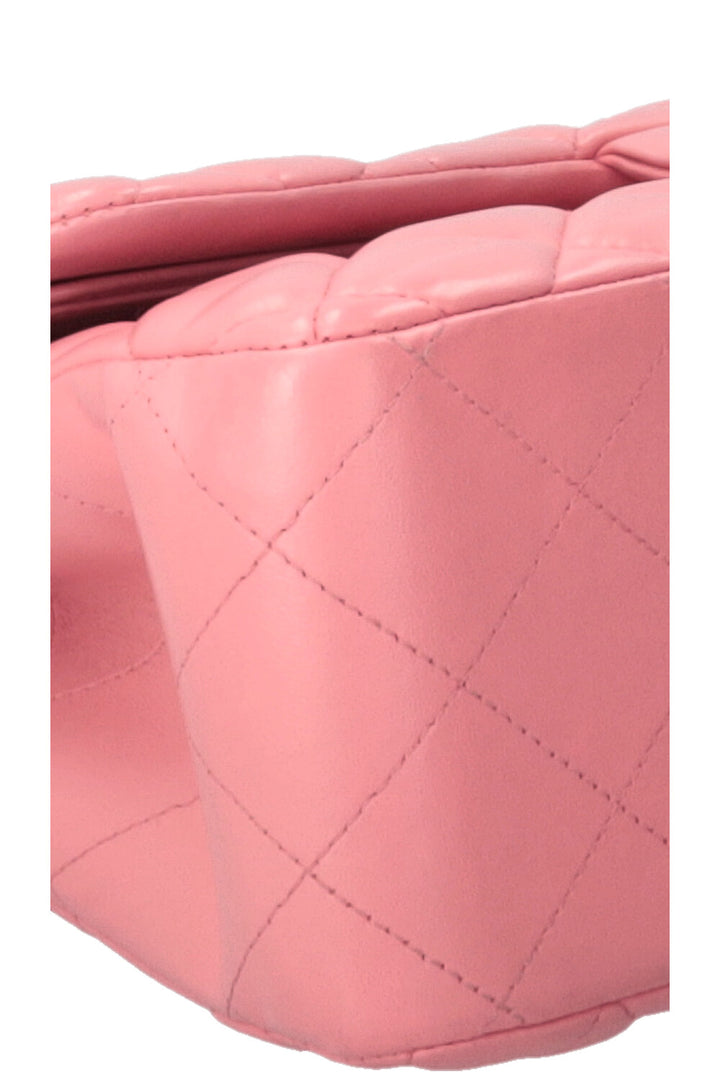 CHANEL Double Flap Large Leather Pink