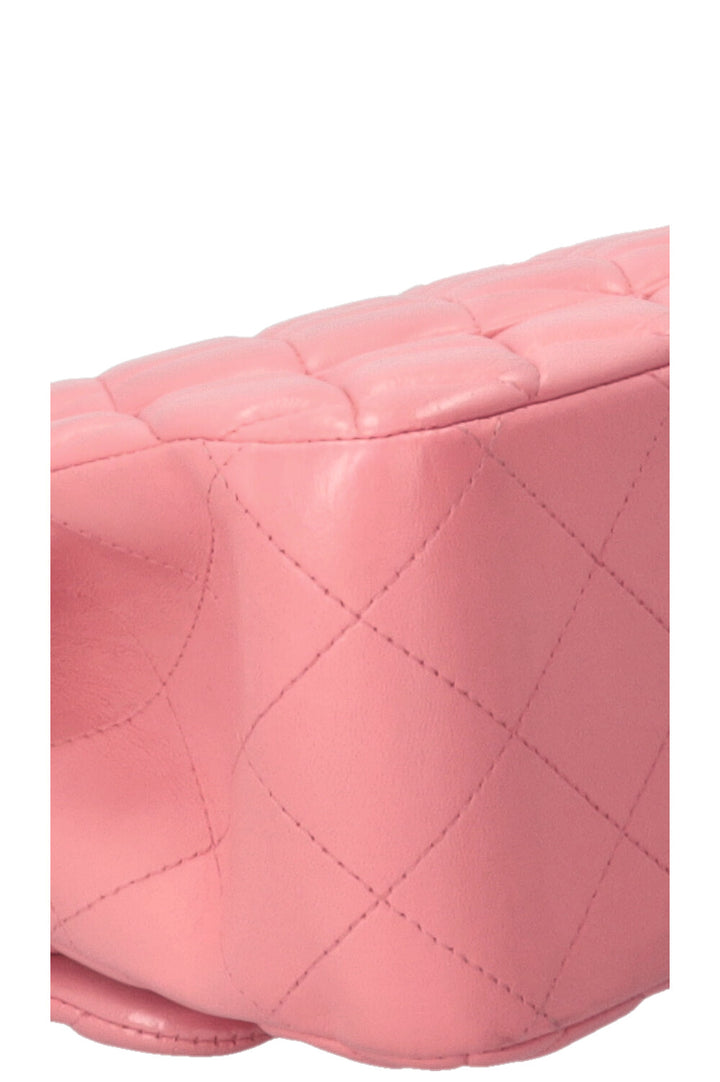 CHANEL Double Flap Large Leather Pink