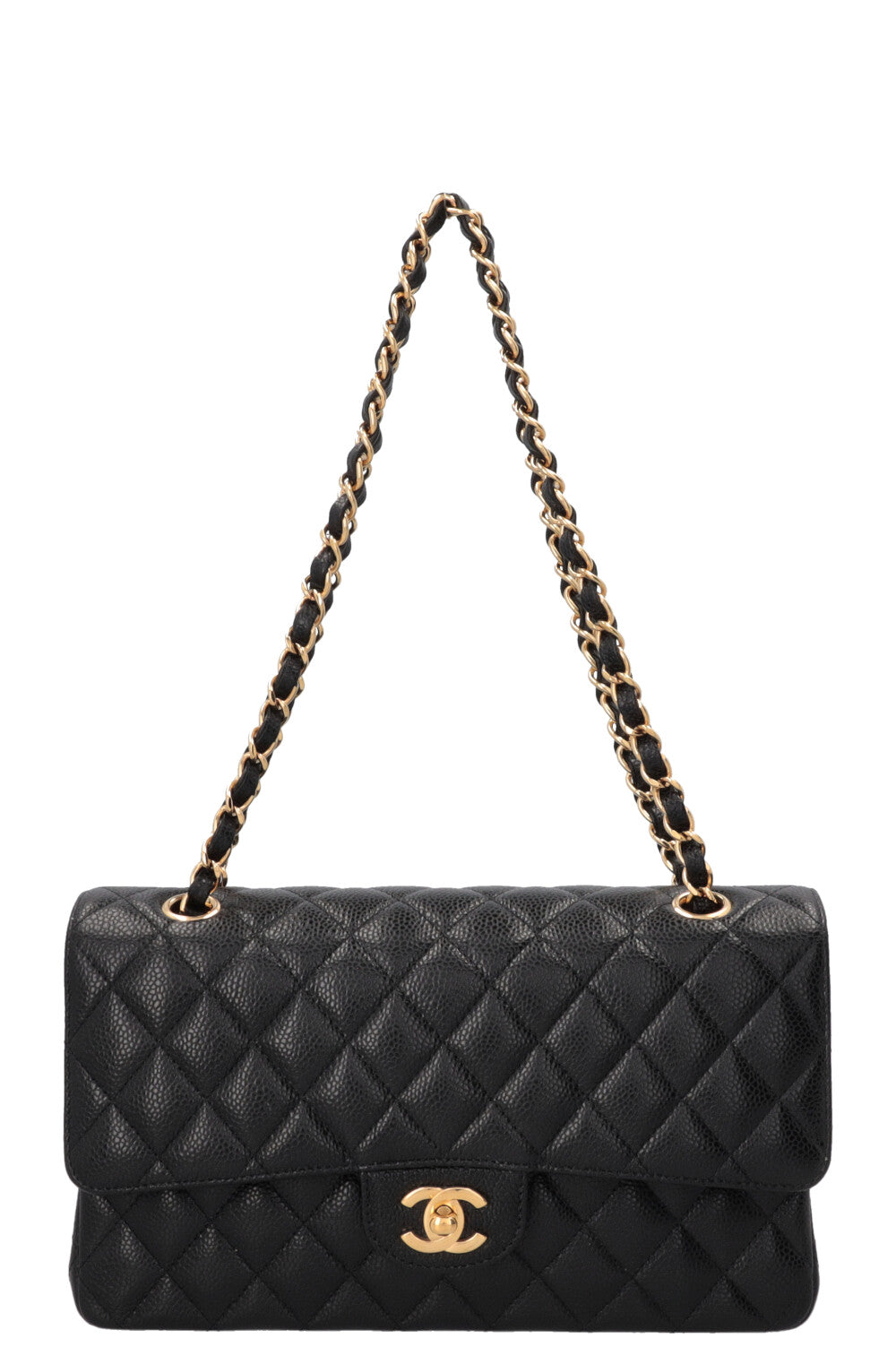 CHANEL Double Flap Medium Caviar Noir