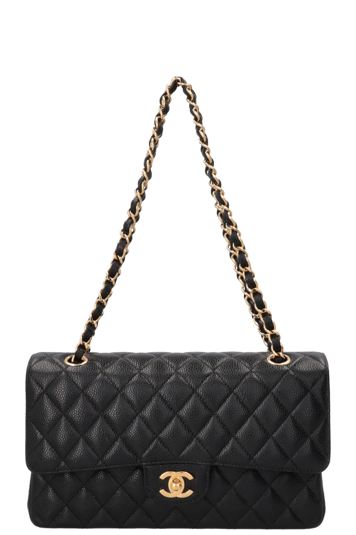 CHANEL Double Flap Medium Caviar Noir