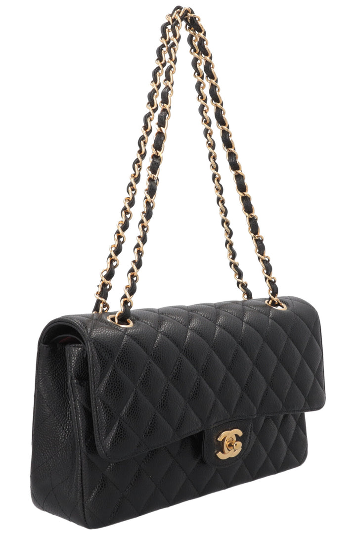 CHANEL Double Flap Medium Caviar Noir
