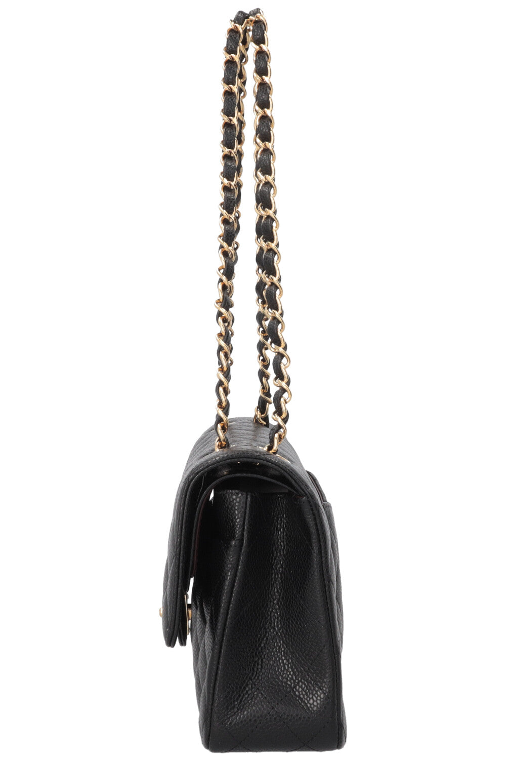 CHANEL Double Flap Medium Caviar Noir