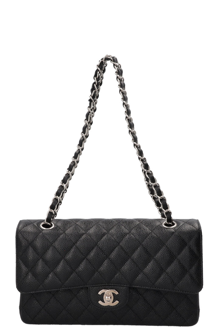 CHANEL Double Flap Medium Caviar Noir
