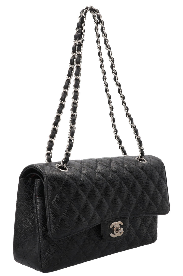 CHANEL Double Flap Medium Caviar Noir
