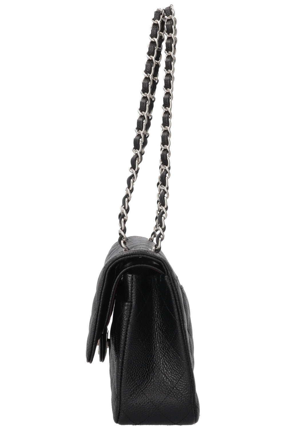 CHANEL Double Flap Medium Caviar Noir