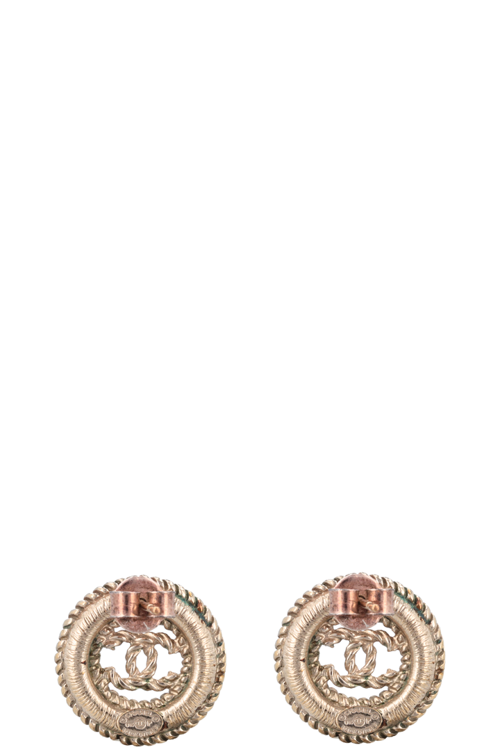 CHANEL CC Studs Gold