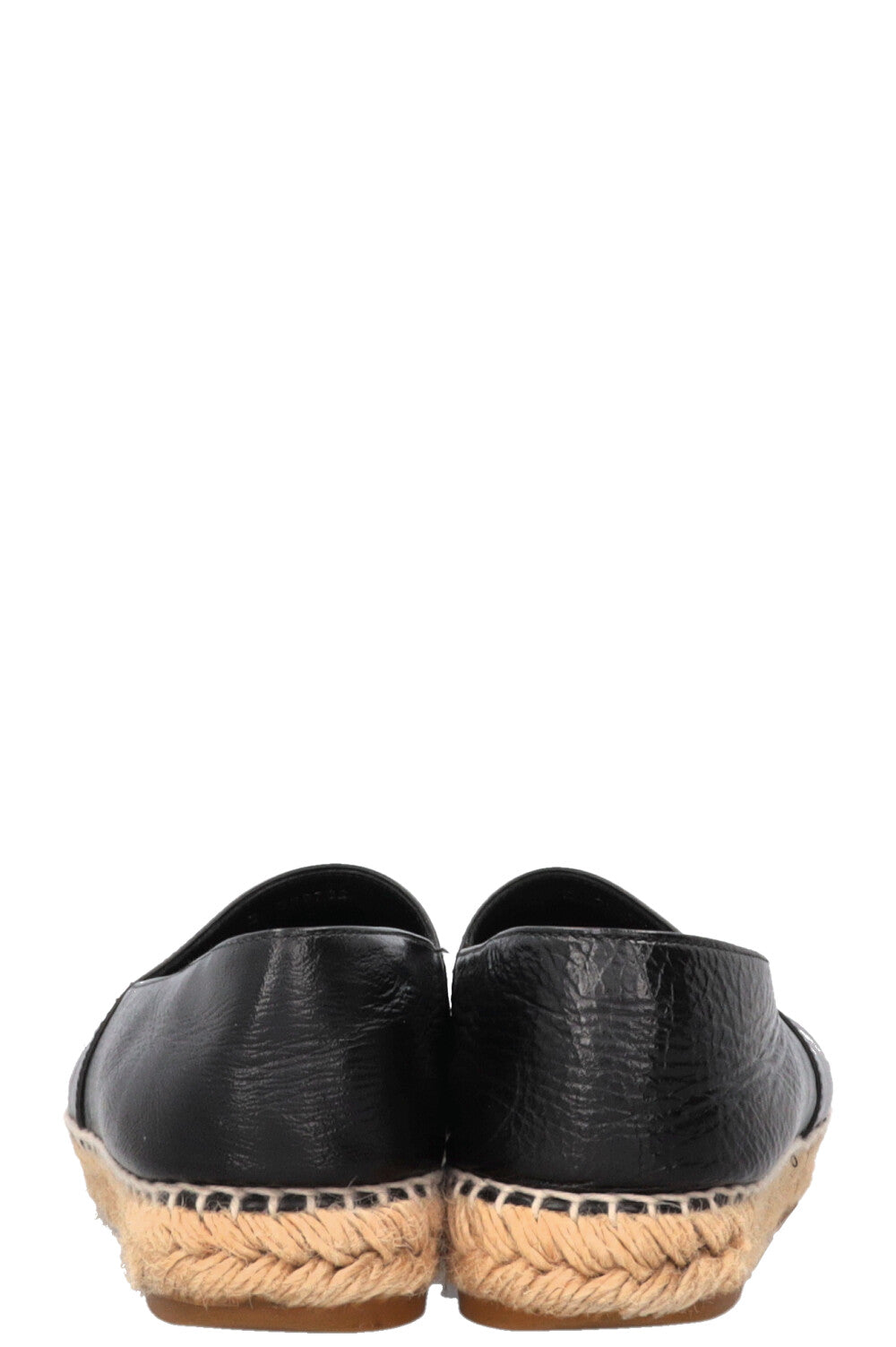 CHANEL Espadrilles Cuir Noir