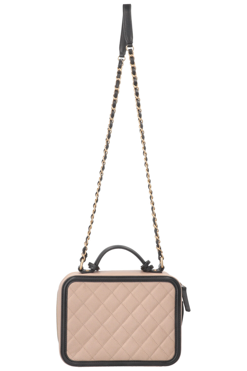 CHANEL Vanity Case Filigrane Petit Modèle Caviar Nude