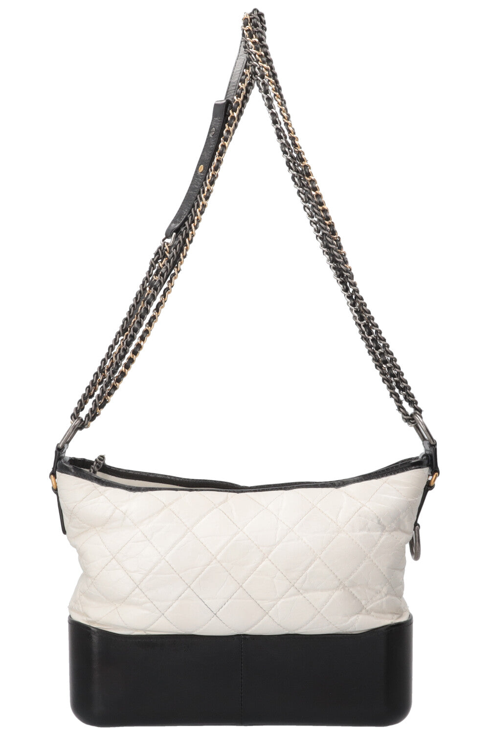 CHANEL Sac Gabrielle Moyen Cuir Blanc