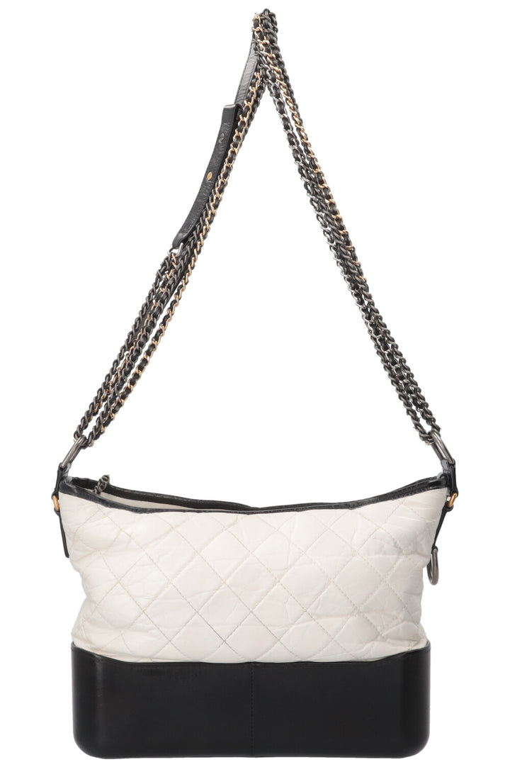 CHANEL Sac Gabrielle Moyen Cuir Blanc