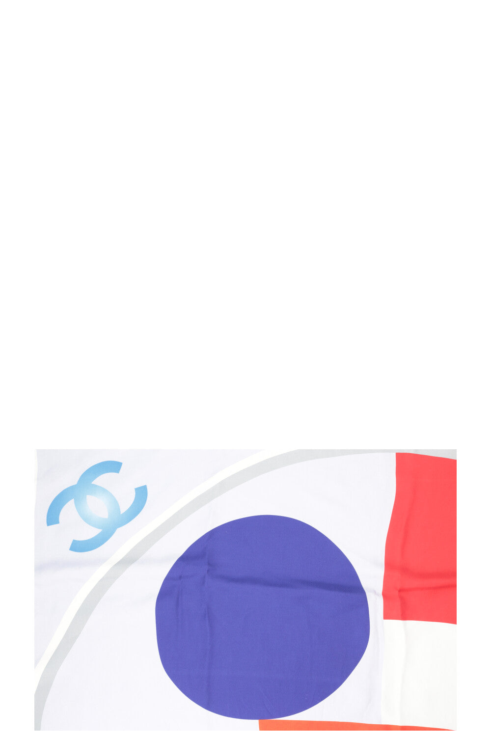 CHANEL Geometric Square Silk Multicolor