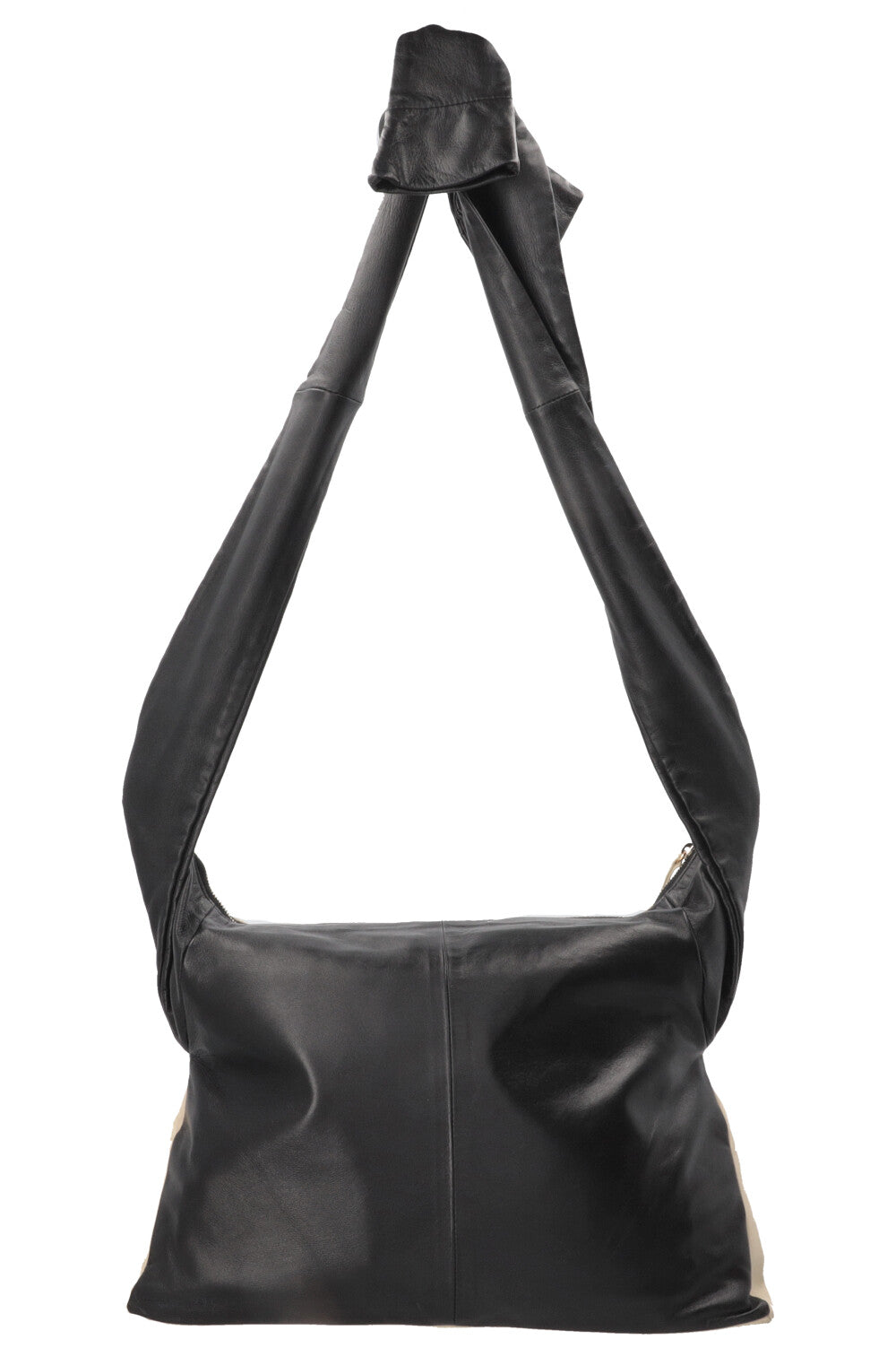 Sac Girl CHANEL en agneau noir et blanc