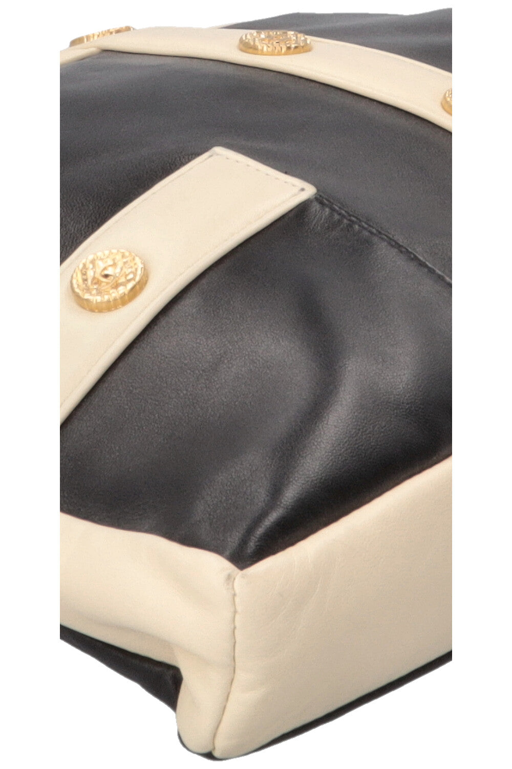 Sac Girl CHANEL en agneau noir et blanc