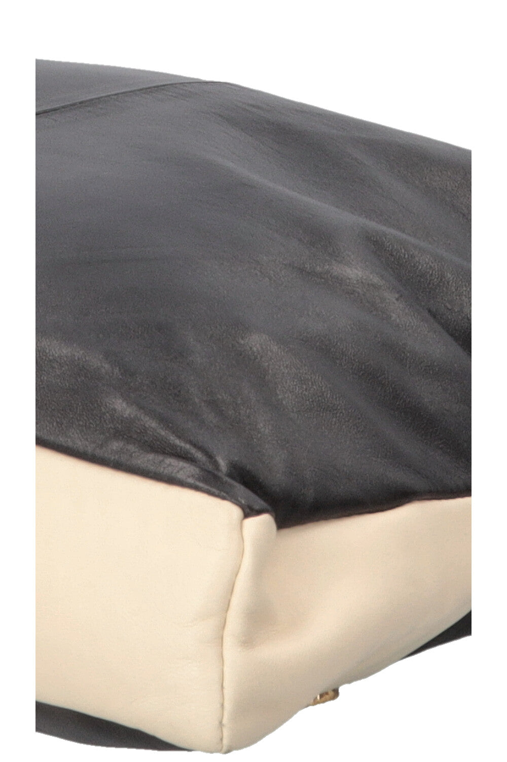 Sac Girl CHANEL en agneau noir et blanc