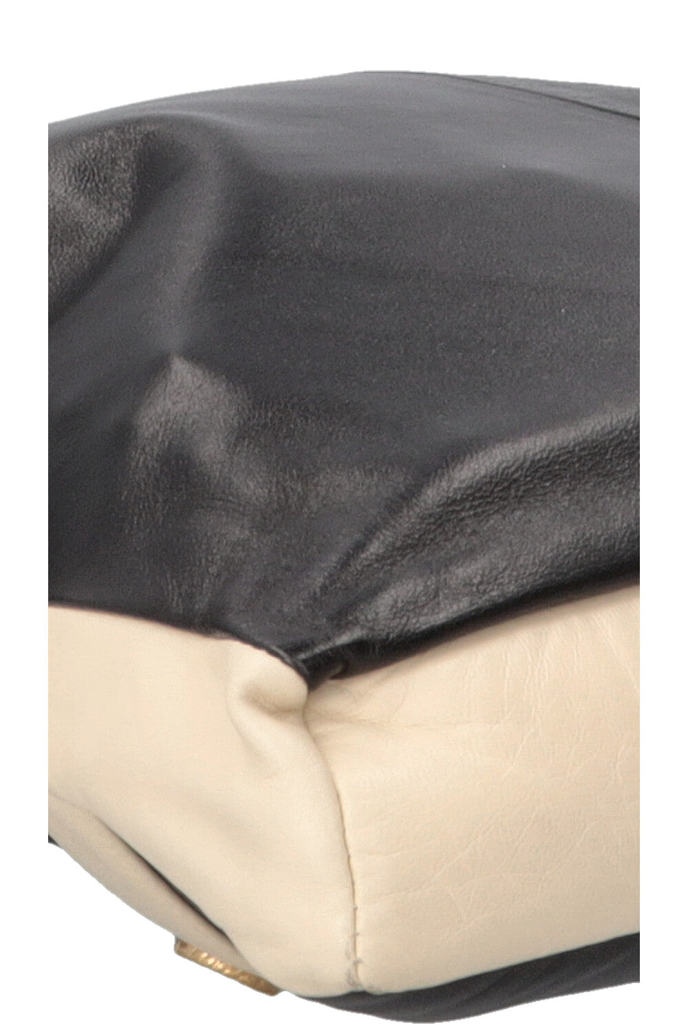 Sac Girl CHANEL en agneau noir et blanc