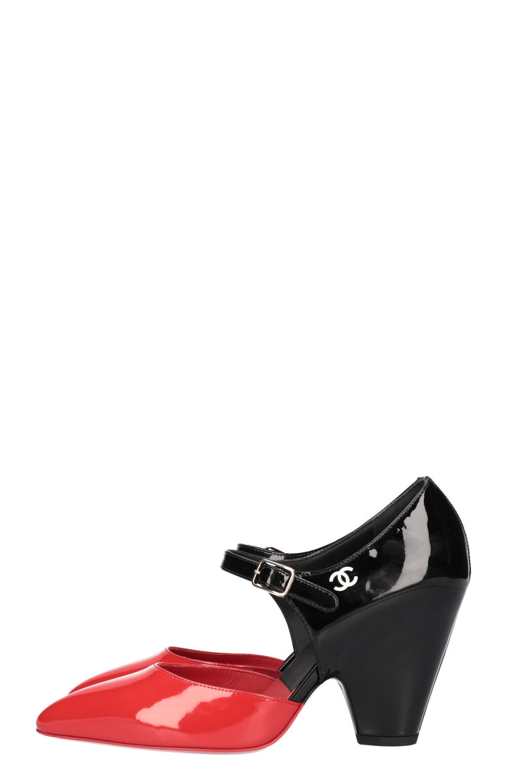 CHANEL Heels Patent Red Black Cruise 2020