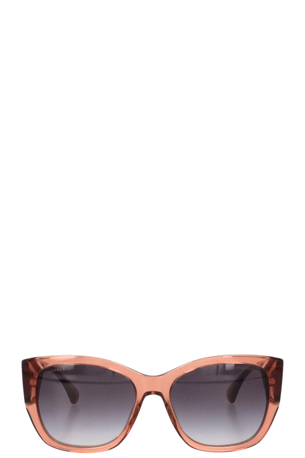 CHANEL Irregular Sunglasses Brown c.1651/S6