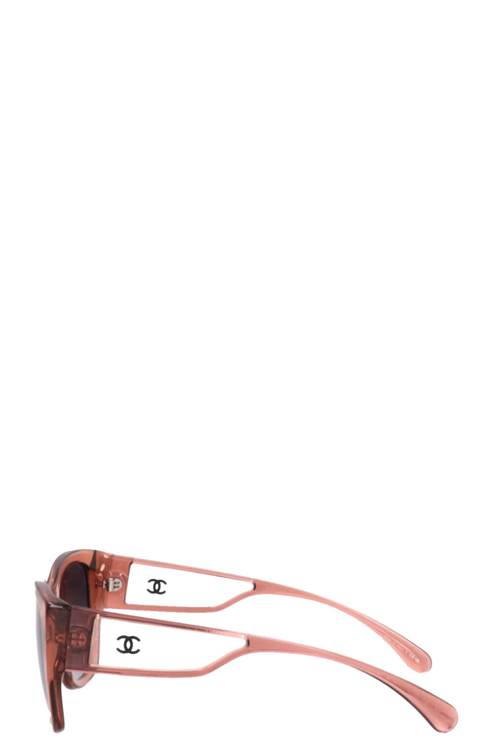 CHANEL Irregular Sunglasses Brown c.1651/S6