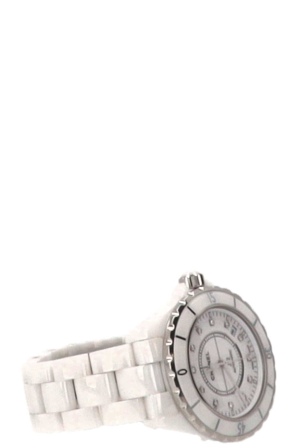 CHANEL J12 Watch 38mm Automatic Diamonds Ceramic White