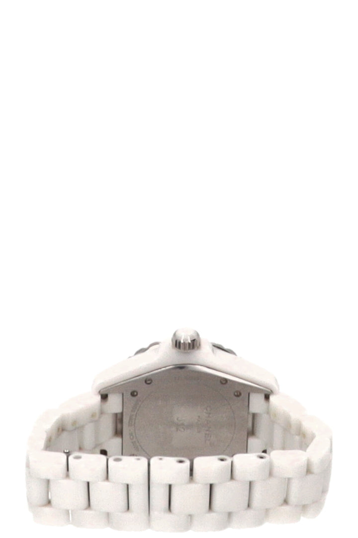 CHANEL J12 Watch 38mm Automatic Diamonds Ceramic White