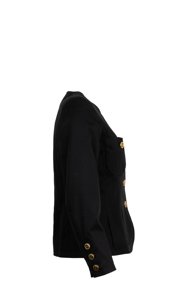 CHANEL Jacket Cotton Black