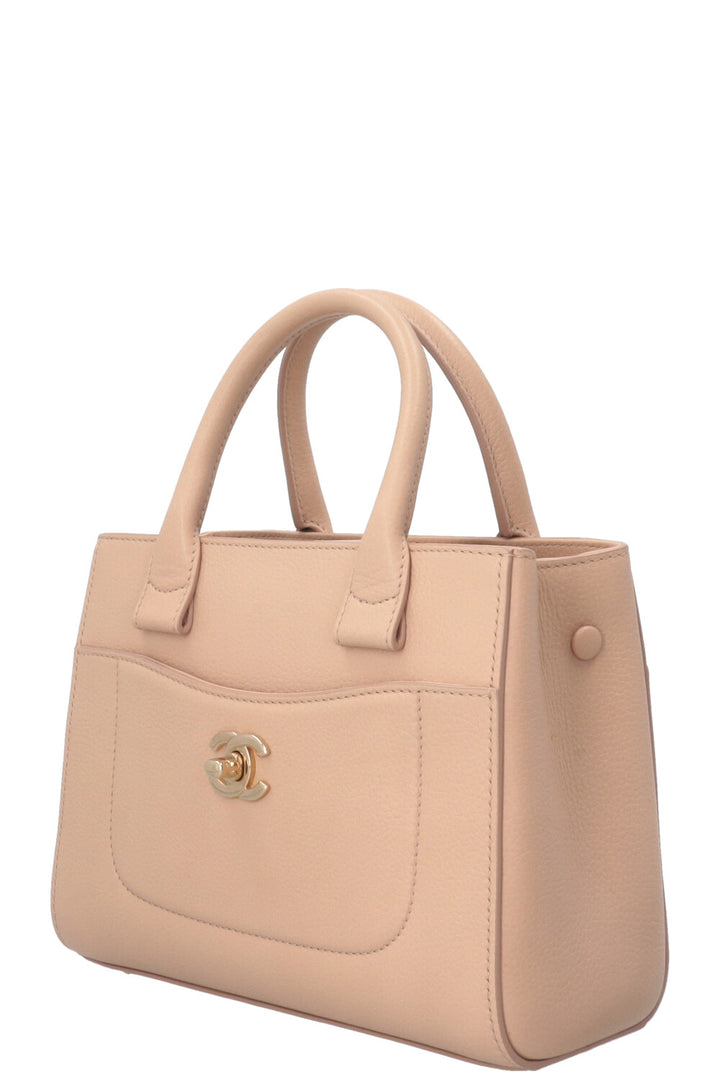 Sac cabas CHANEL Mini Neo Executive en cuir beige