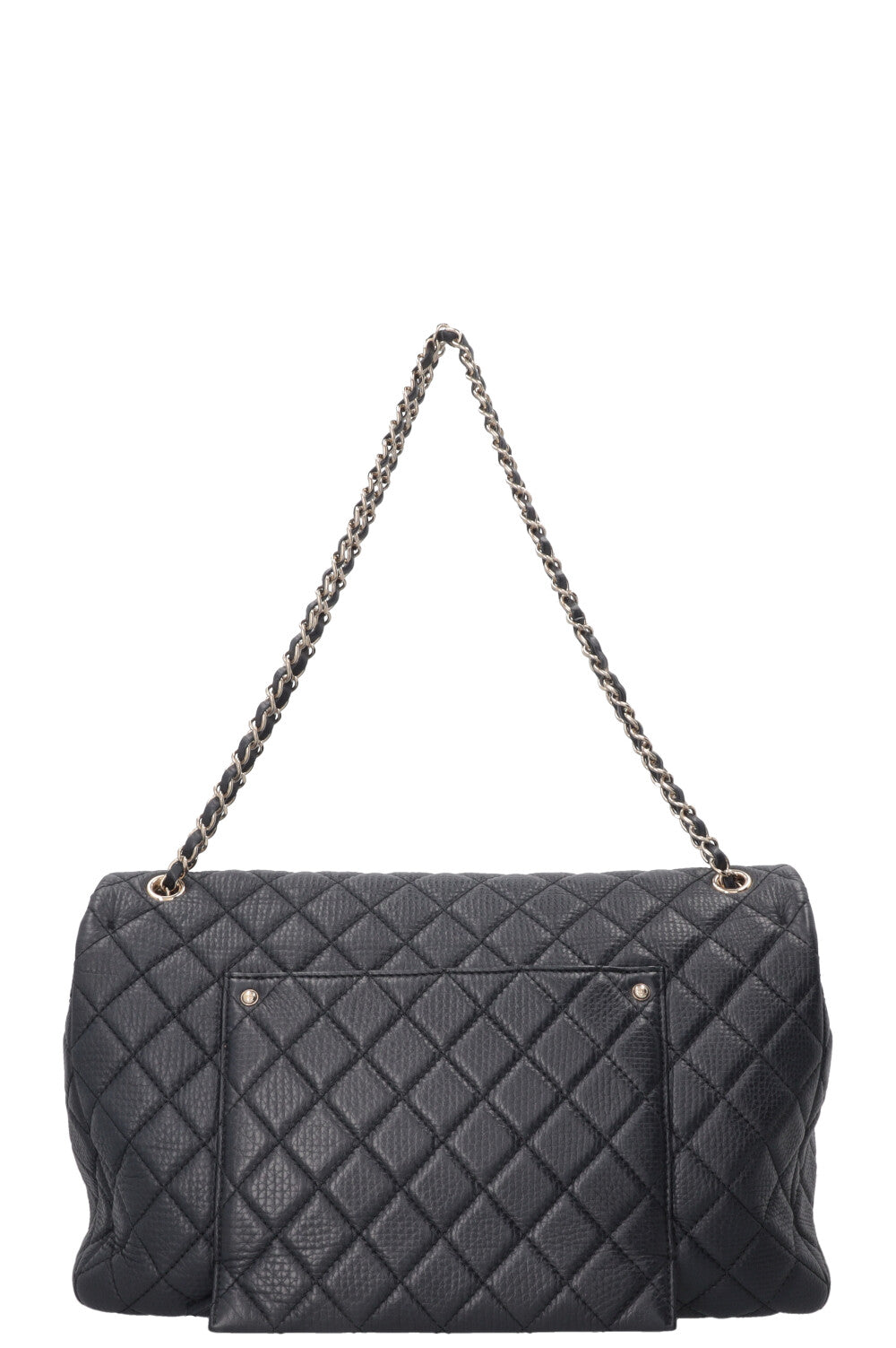 CHANEL Maxi Airline Classic Flap Bag Navy Lambskin