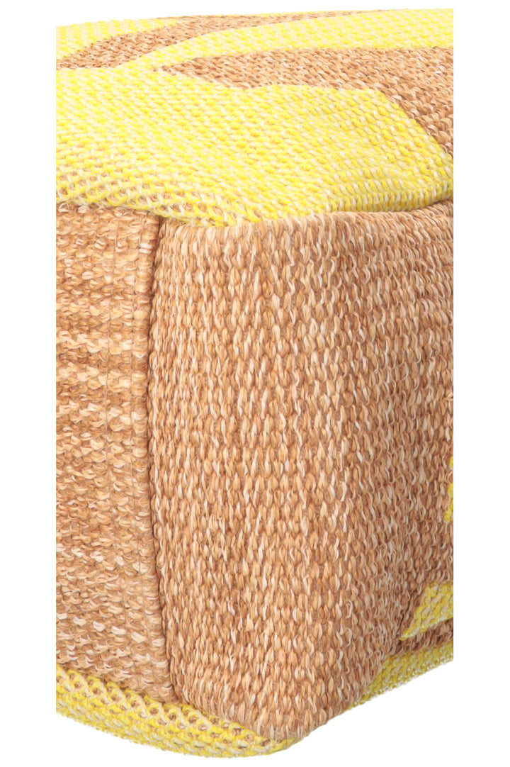 CHANEL Maxi Deauville Tote Bag Raffia Yellow