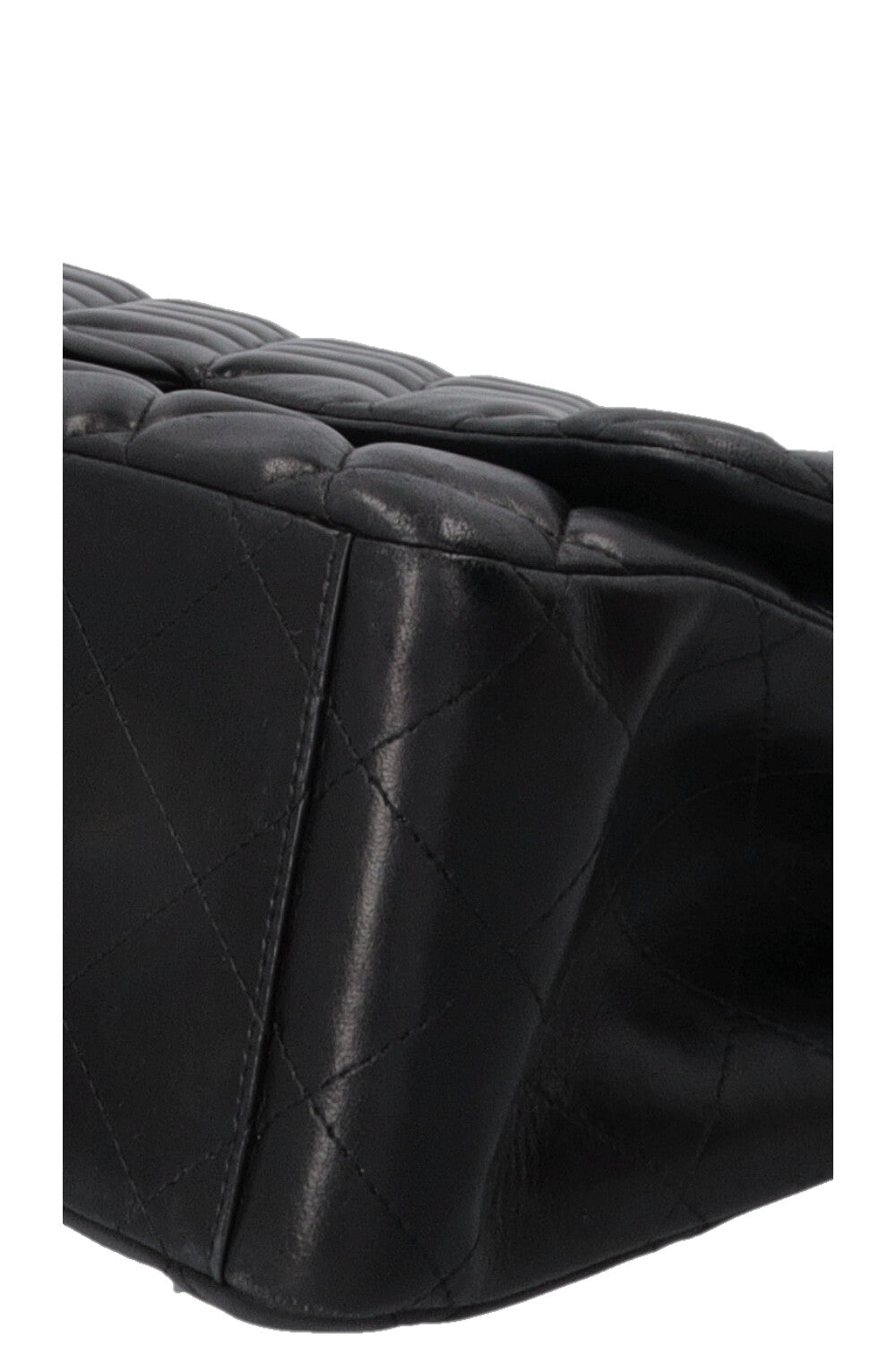 CHANEL Maxi Double Flap Bag Lambskin Black