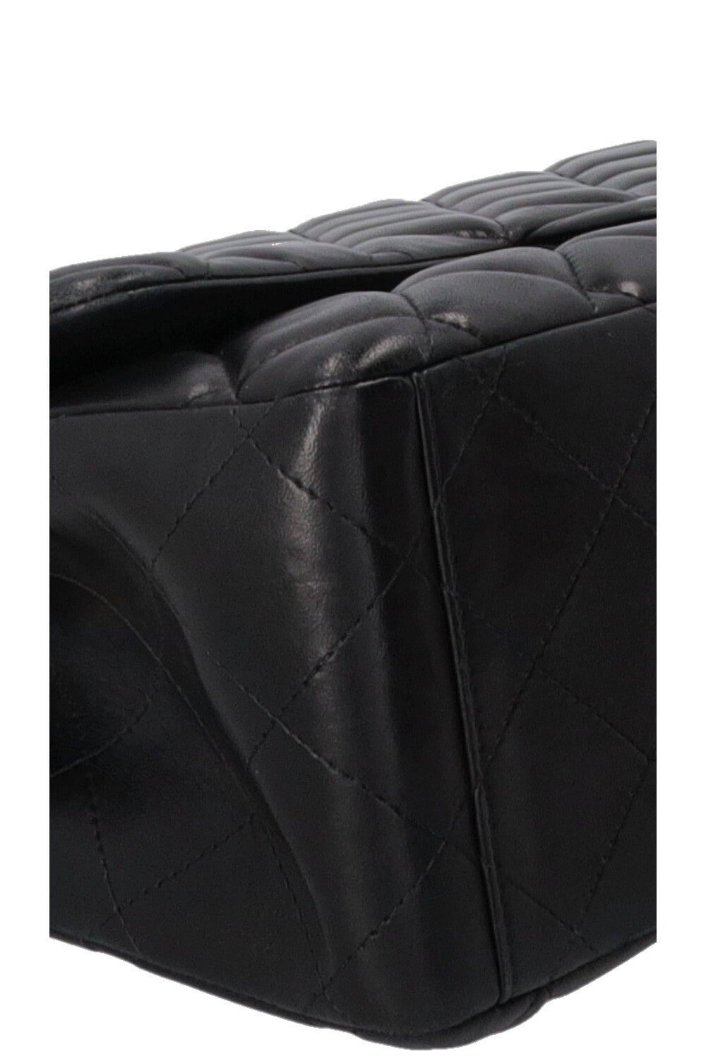 CHANEL Maxi Double Flap Bag Lambskin Black