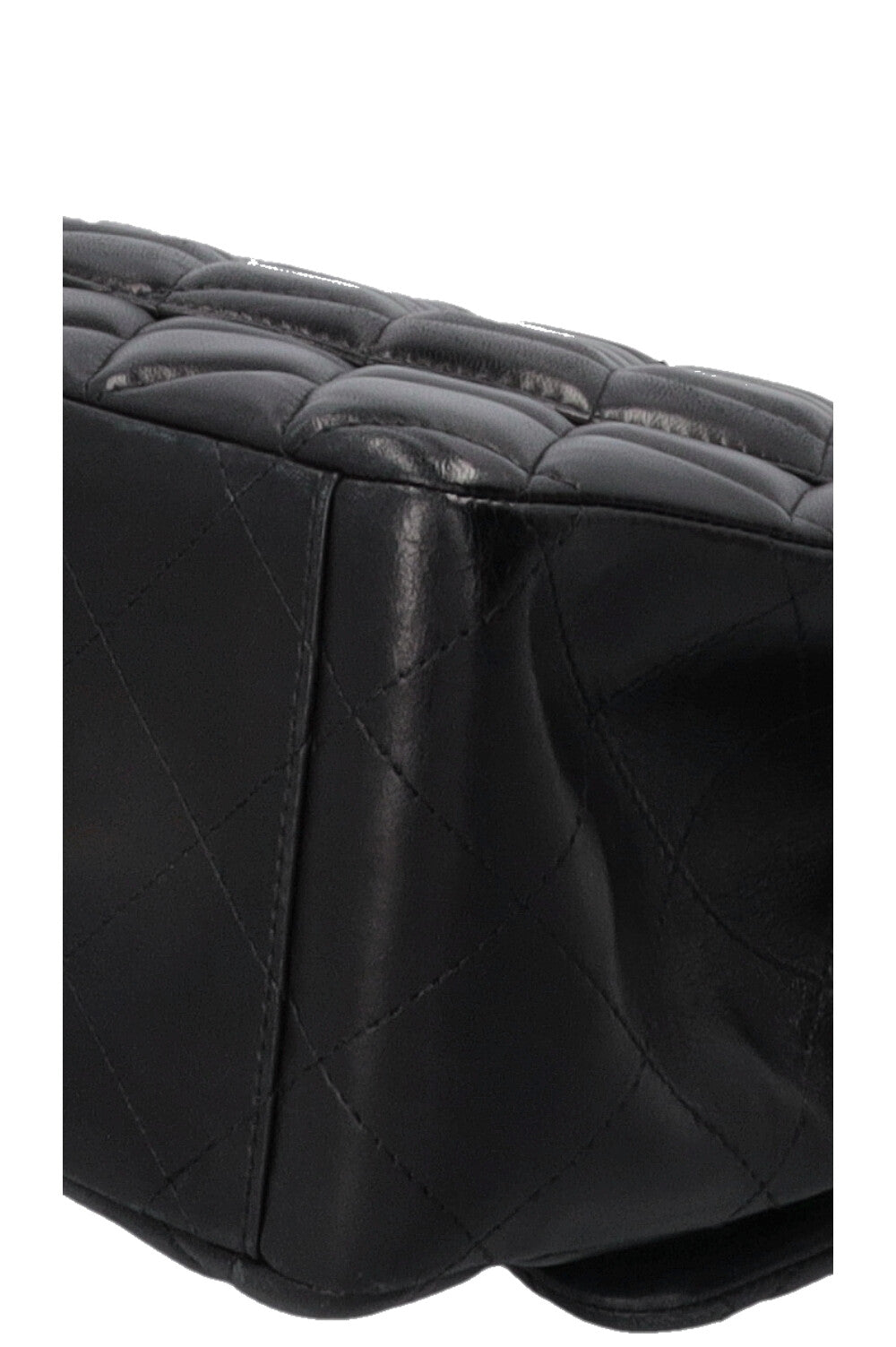 CHANEL Maxi Double Flap Bag Lambskin Black