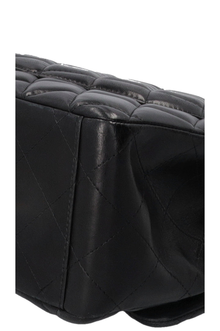 CHANEL Maxi Double Flap Bag Lambskin Black