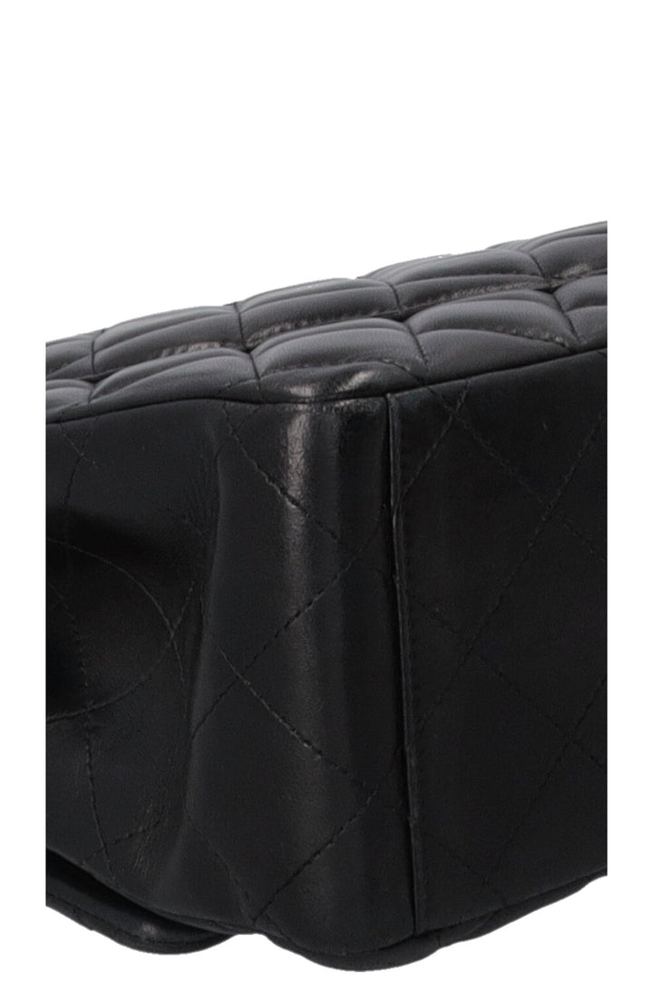 CHANEL Maxi Double Flap Bag Lambskin Black