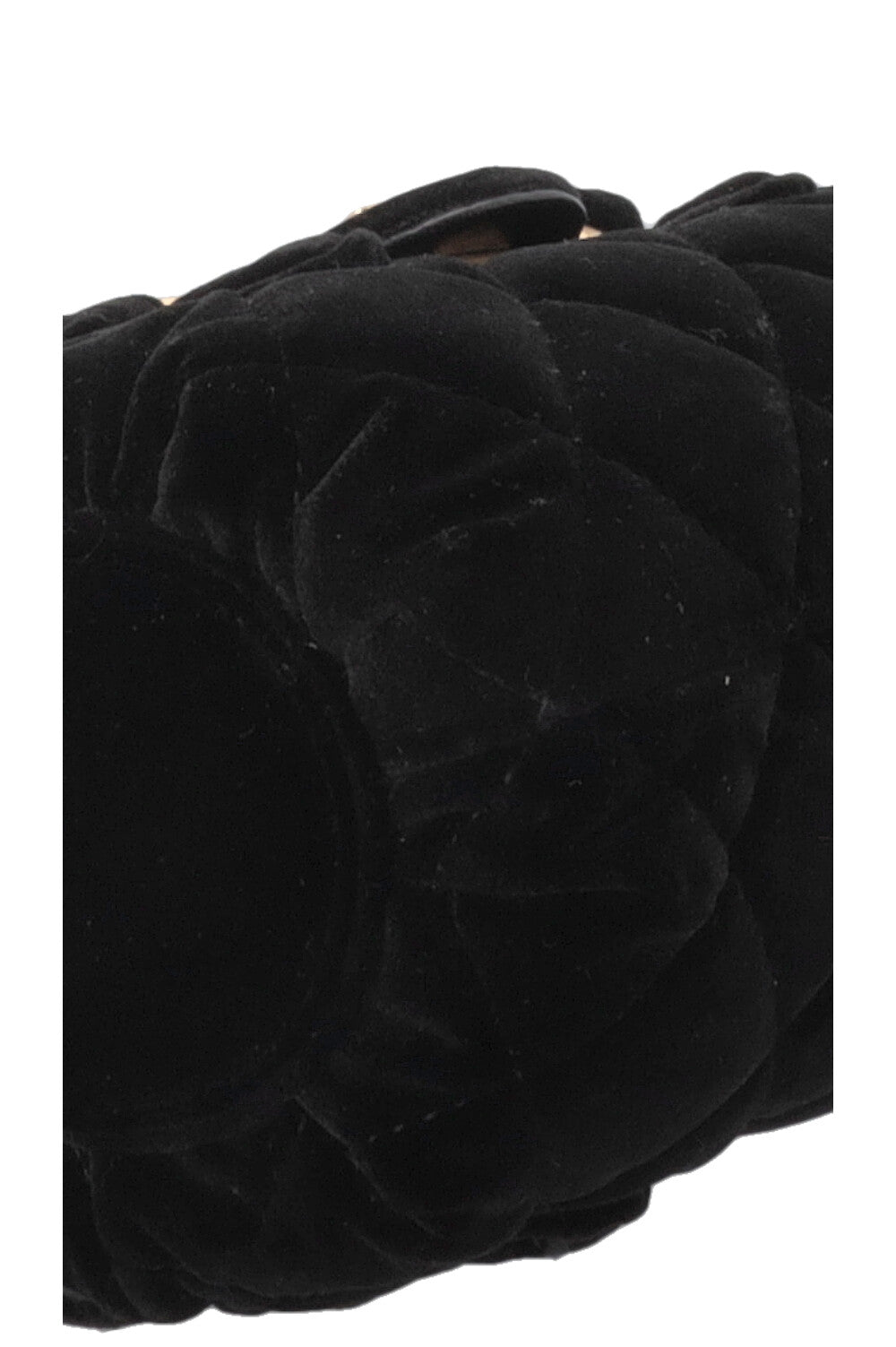 Sac Micro Bowling CHANEL en velours noir