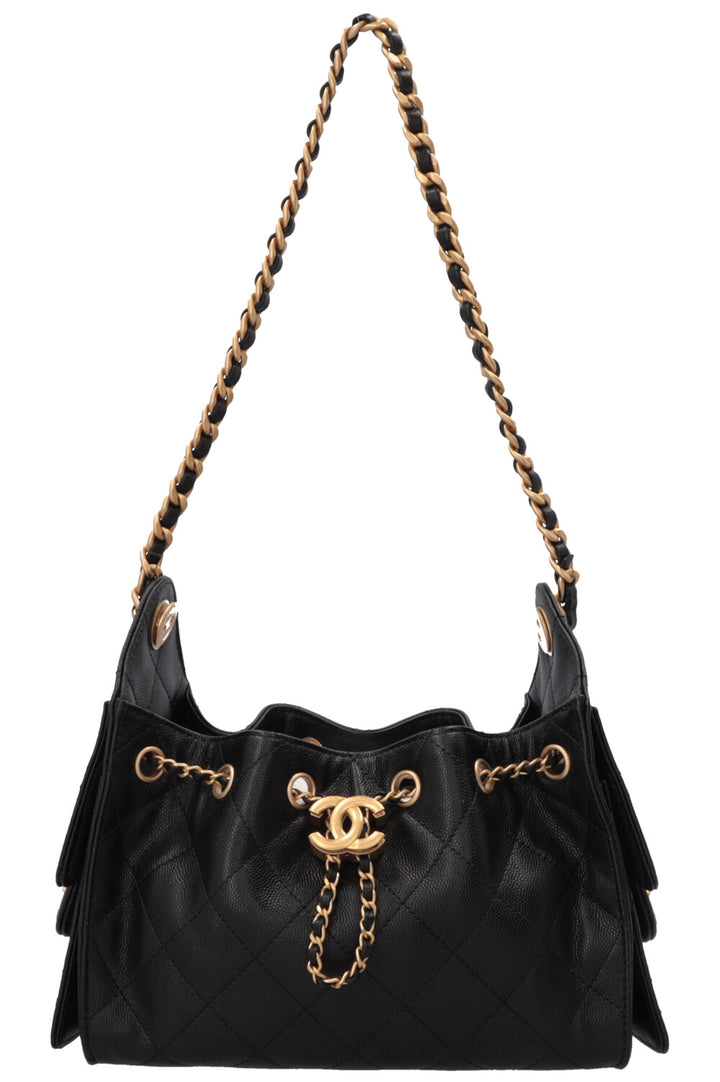 CHANEL Mini 25 Caviar Black