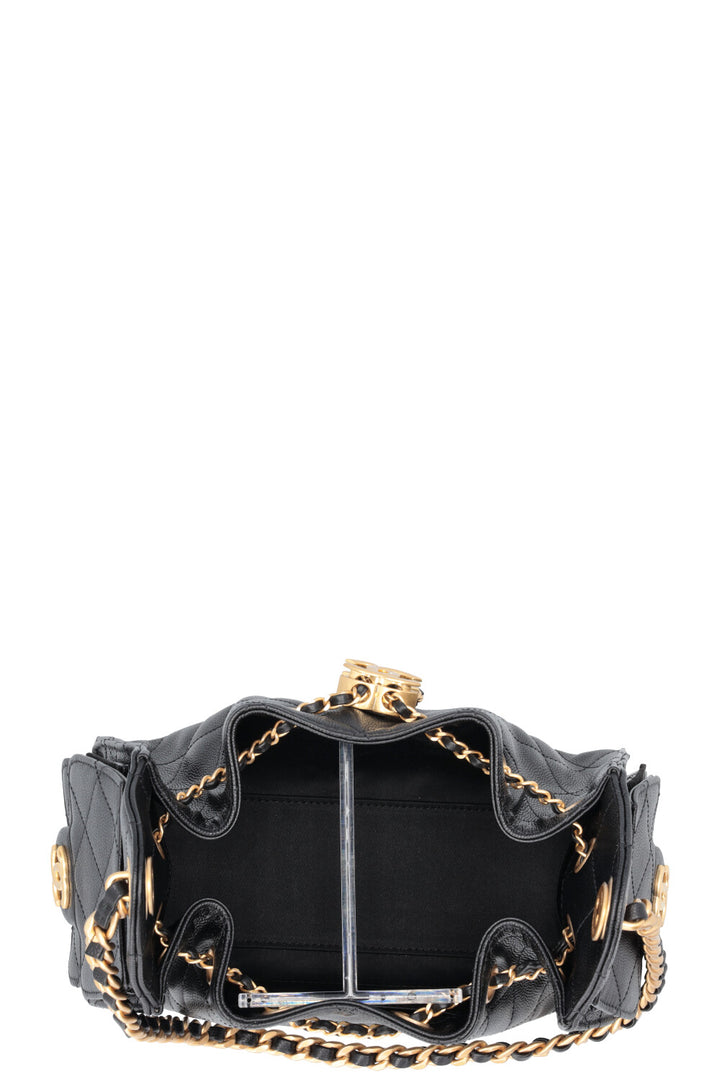 CHANEL Mini 25 Caviar Black