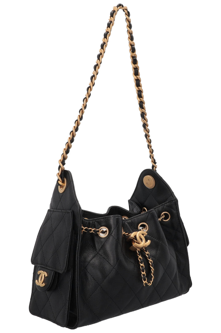 CHANEL Mini 25 Caviar Black