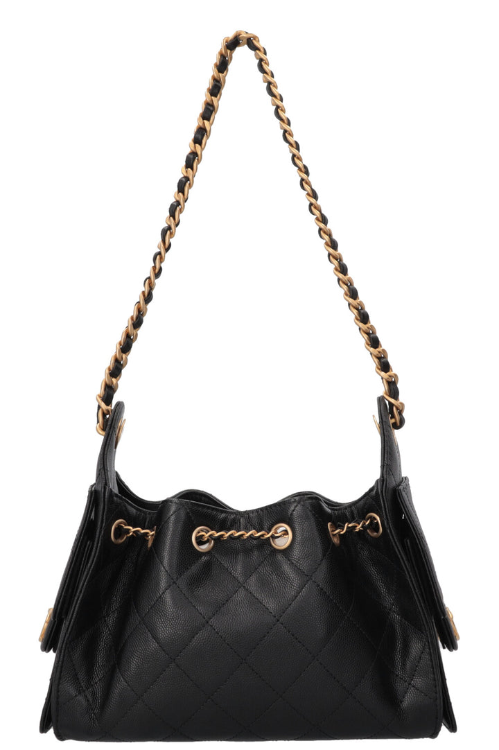 CHANEL Mini 25 Caviar Black