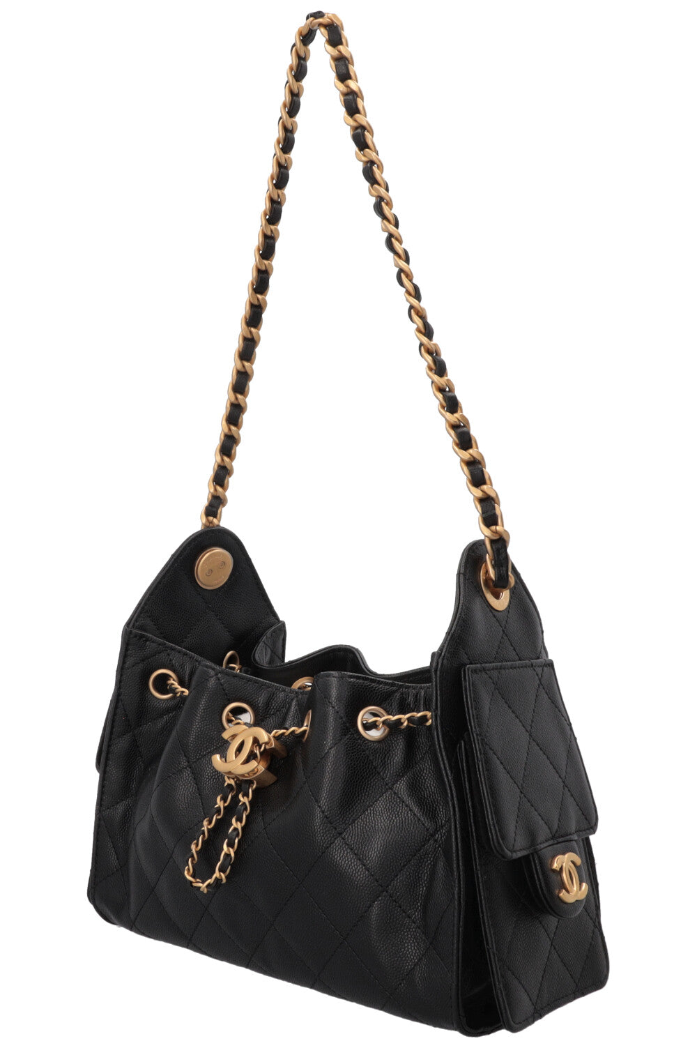 CHANEL Mini 25 Caviar Black