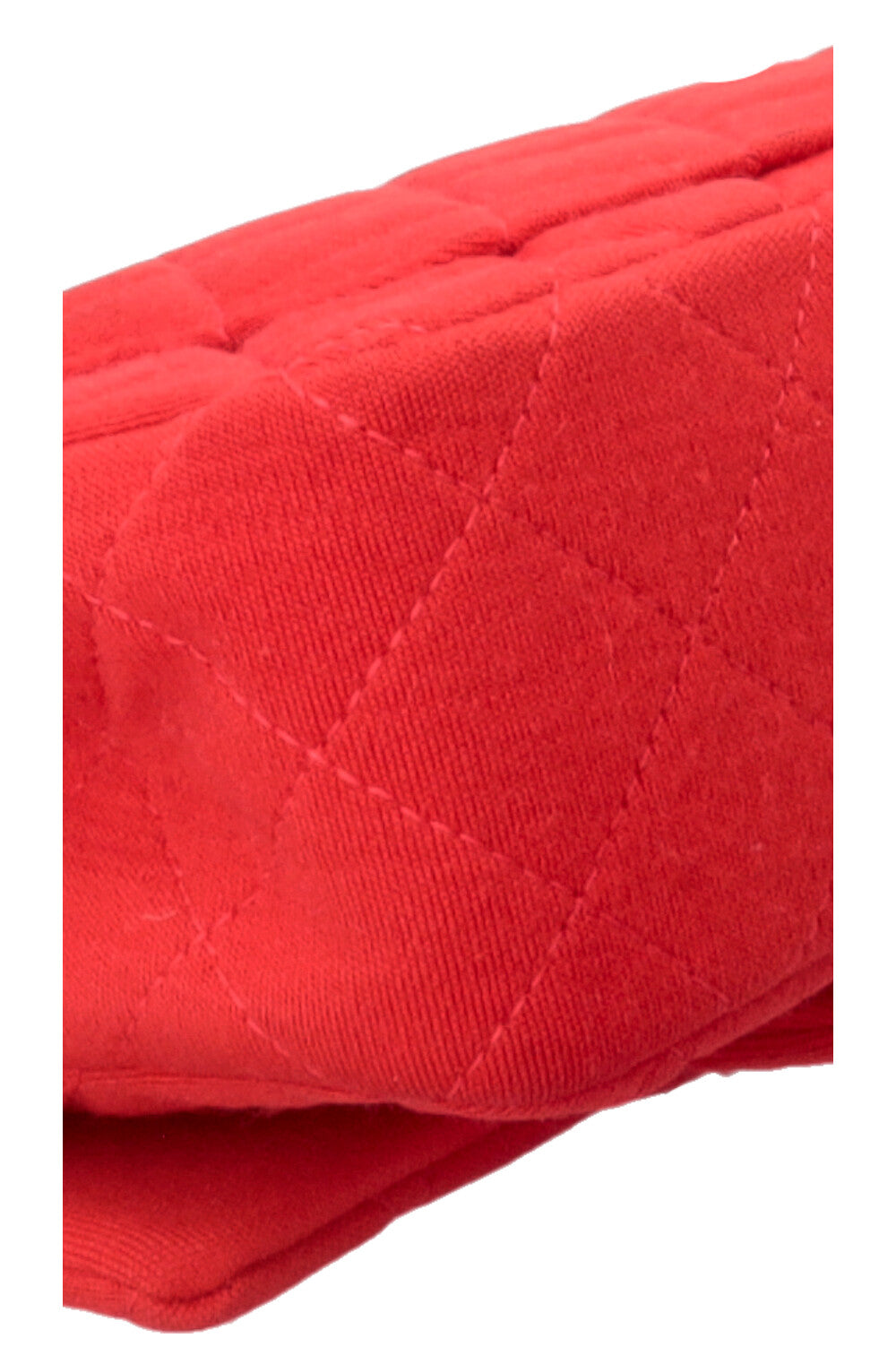 CHANEL Mini Rectangular Single Flap Bag Jersey Red