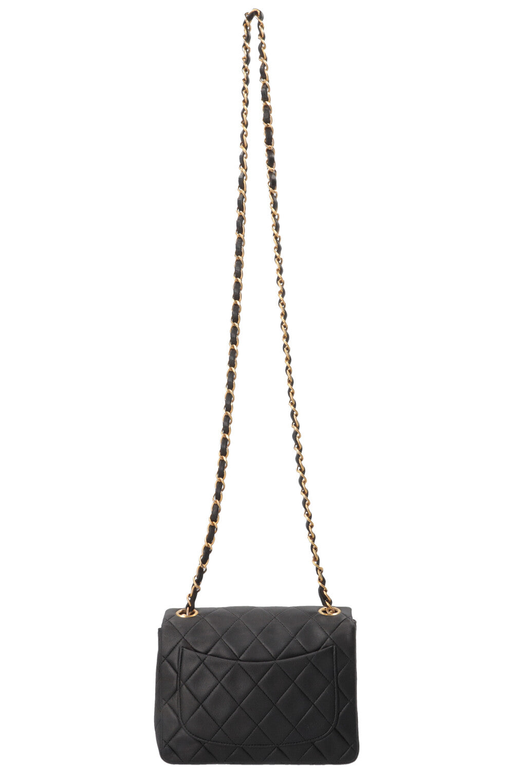 CHANEL Mini Square Flap Crossbody Bag Black