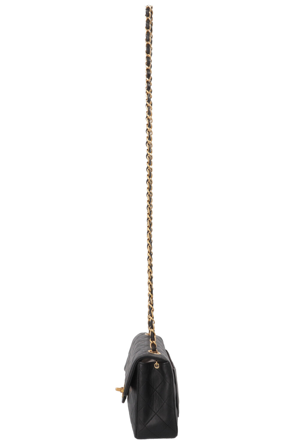 CHANEL Mini Square Flap Crossbody Bag Black