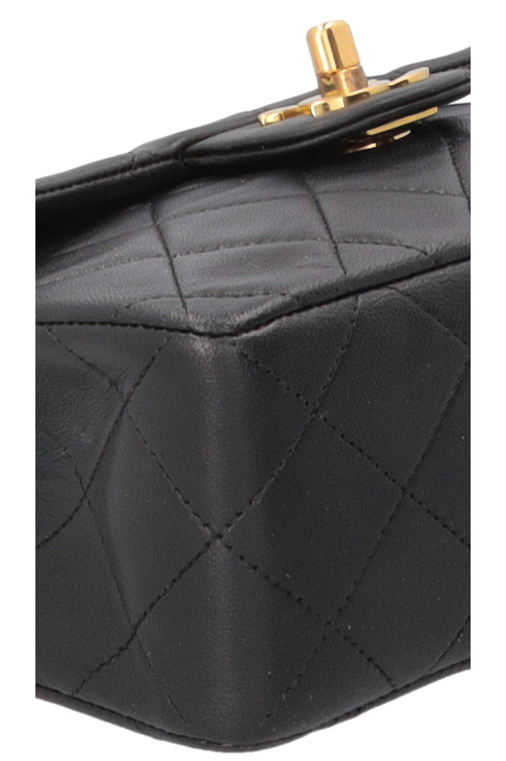 CHANEL Mini Square Flap Crossbody Bag Black