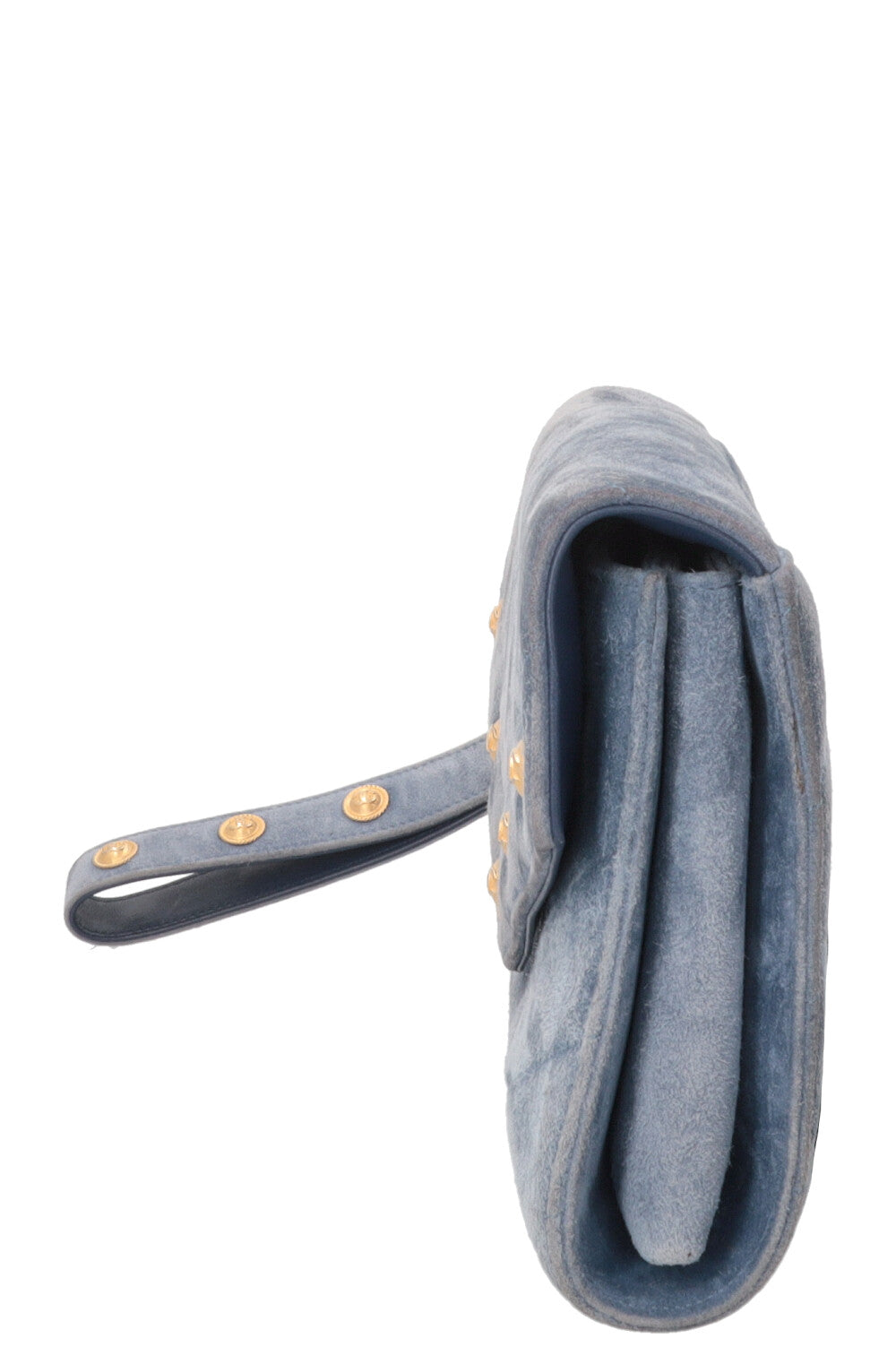 CHANEL Paris-Hamburg CC Button Flap Clutch Suede