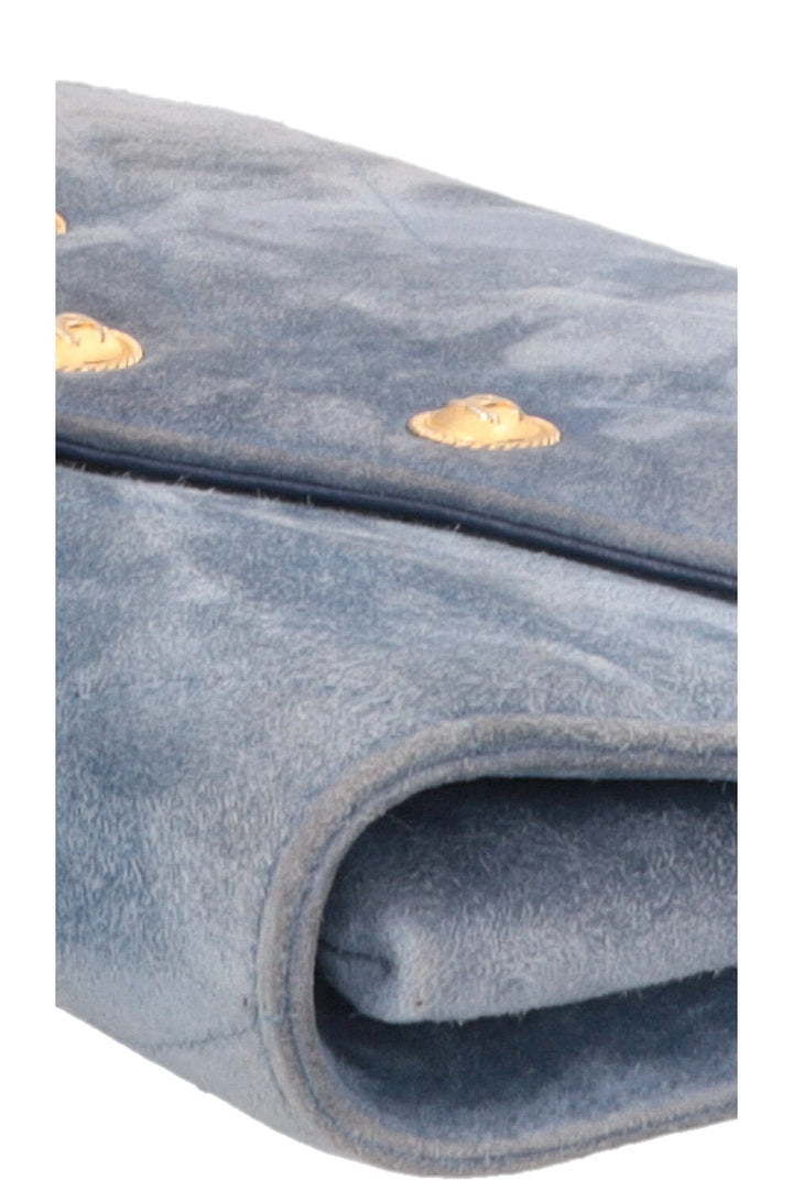 CHANEL Paris-Hamburg CC Button Flap Clutch Suede