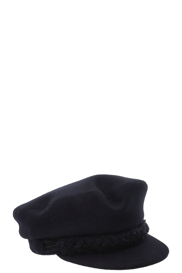 Casquette gavroche CHANEL Paris-Hamburg Laine marine