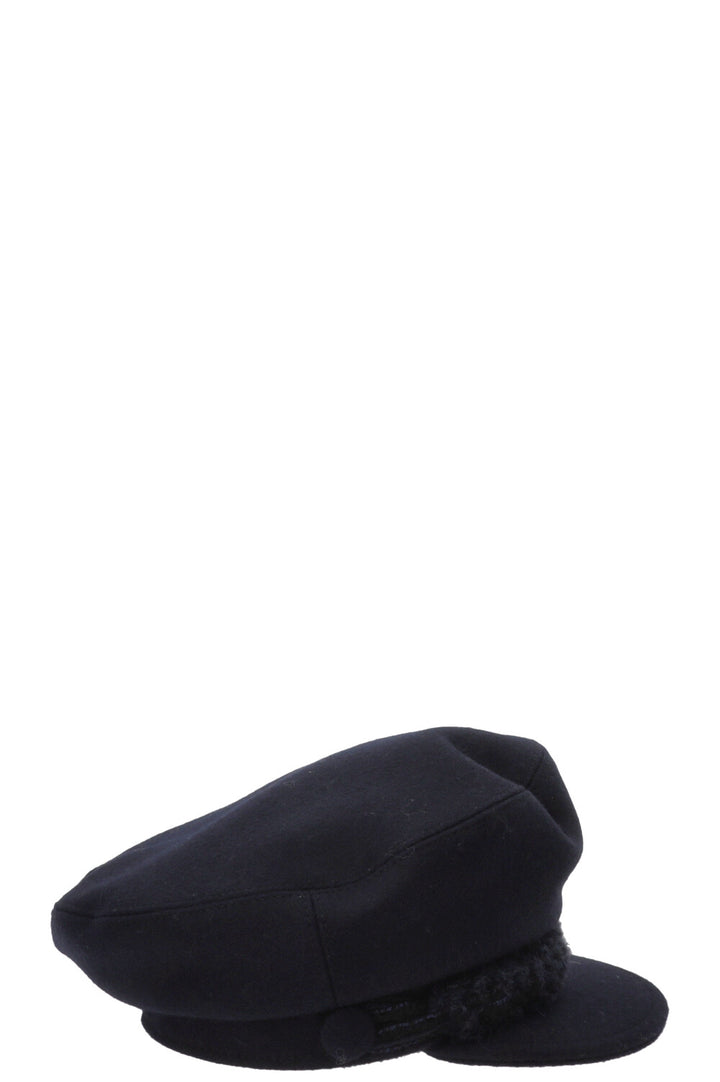 Casquette gavroche CHANEL Paris-Hamburg Laine marine