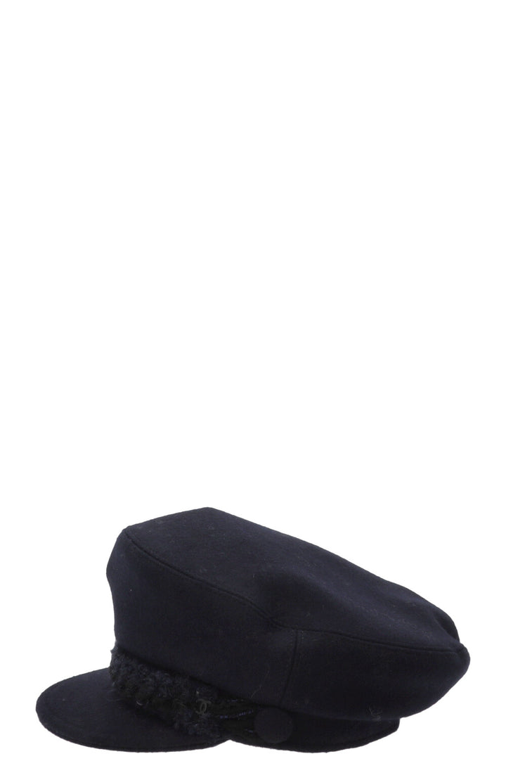 Casquette gavroche CHANEL Paris-Hamburg Laine marine