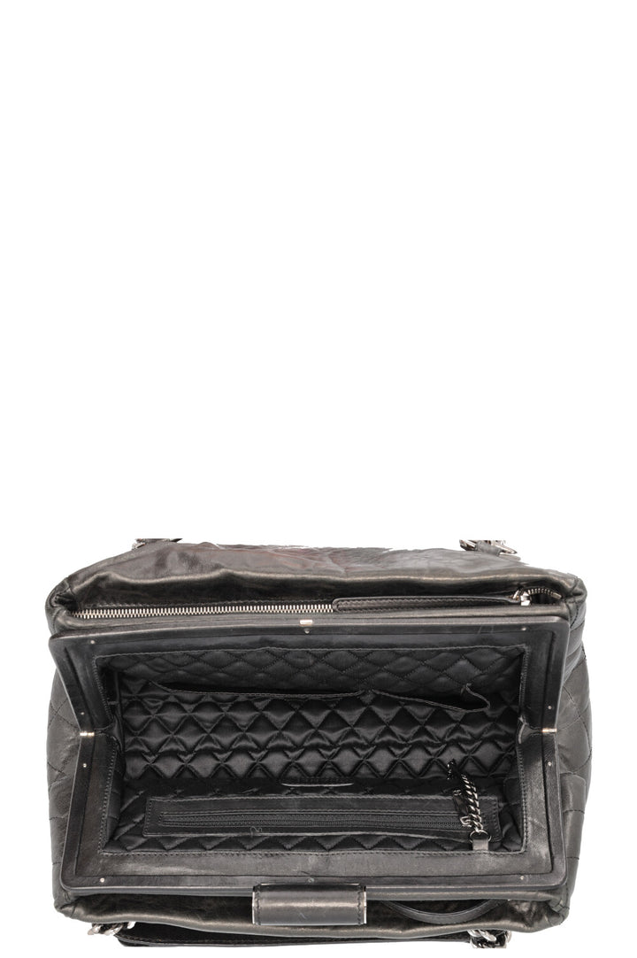 CHANEL Perfect Day Tote Bag Leather Black